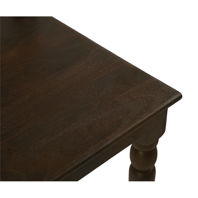 Bliss Dining Chair 2-Piece Set in Traditional Barista Brown on Solid Wood