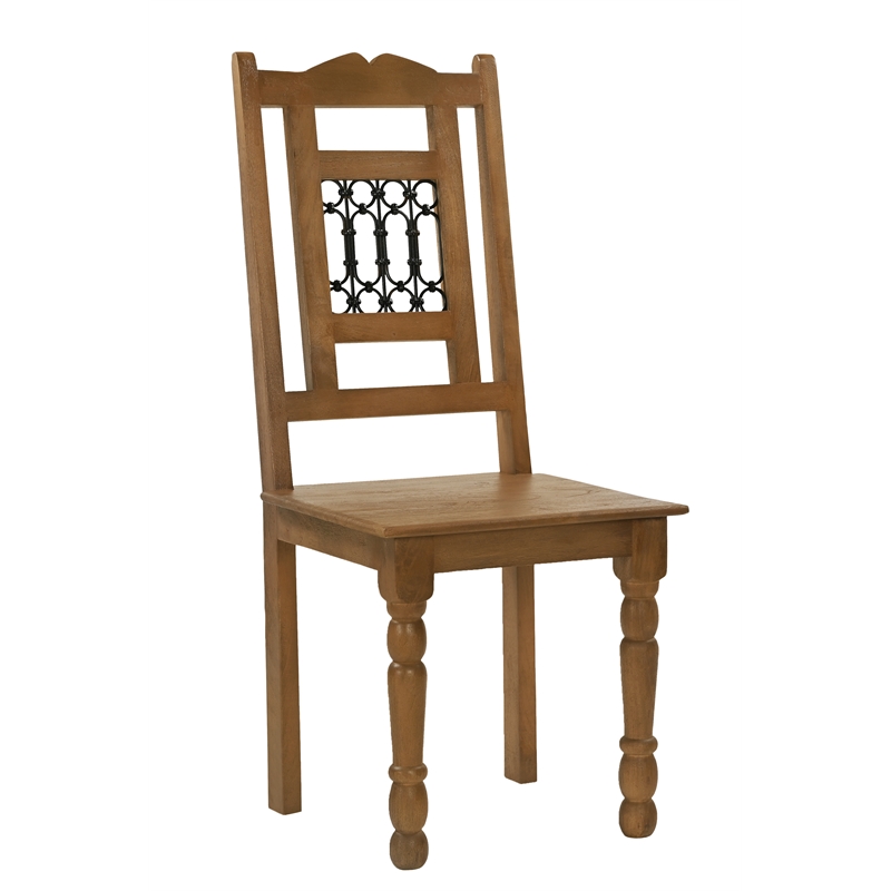 Bliss Dining Chair 2-Piece Set in Traditional Spice Tan on Solid Wood