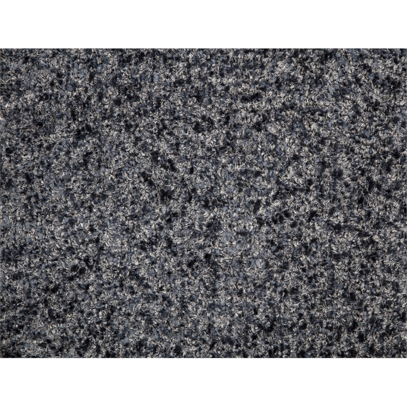 Emilia Lounge Chair 2-Piece Set in Modern Charcoal Blue Boucle Fabric