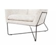 Emilia Lounge Chair 2-Piece Set in Modern Ivory Boucle Fabric