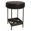 Emmett Counter Height Stool in Modern Antique Black Authentic Leather