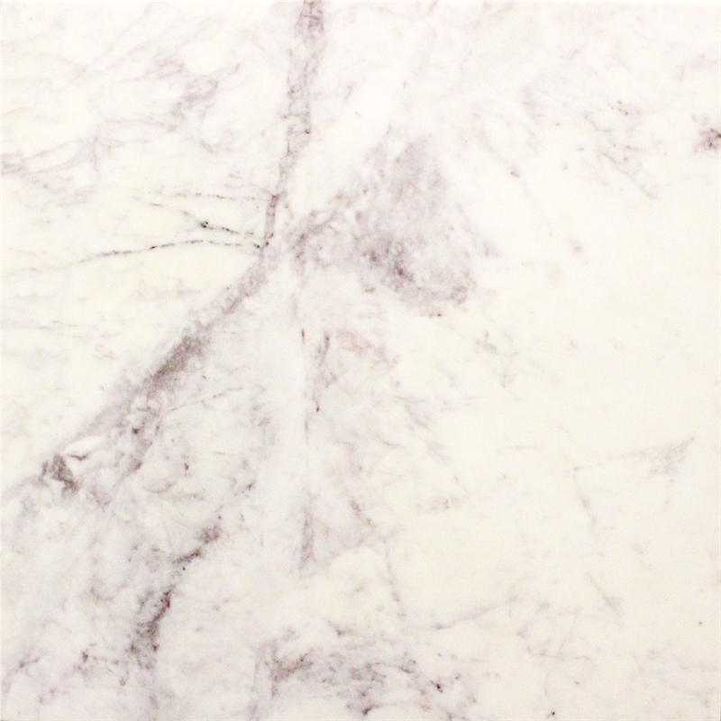 Bellamy White Marble End Table in Farmhouse Sur Tone on Solid Wood Base