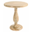 Jenna Pedestal Counter Table in Coastal Natural Finish On Mango Solid Wood