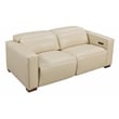Riseholme Reclining Sofa with Barista Brown Legs in Contemporary Beige Leather