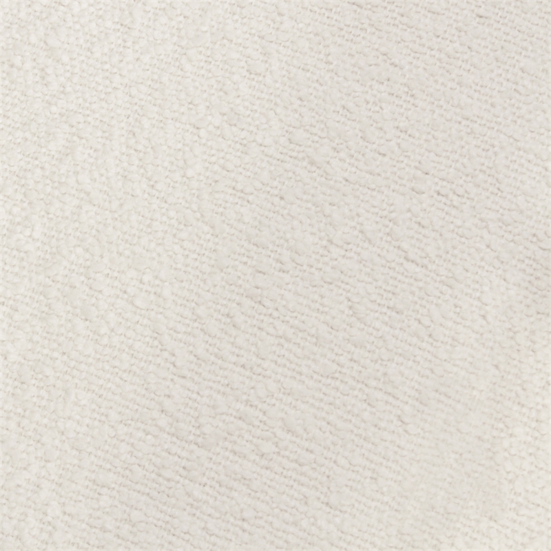 Venus Lounge Chair in Mid-Century Ivory Boucle Fabric on Natural Solid Wood