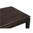 Cassandra Small Rectangular Dining Table in Modern Barista Brown Solid Wood