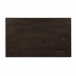 Cassandra Small Rectangular Dining Table in Modern Barista Brown Solid Wood