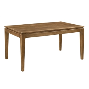 Cassandra Small Rectangular Dining Table in Modern Spice Tan Solid Wood
