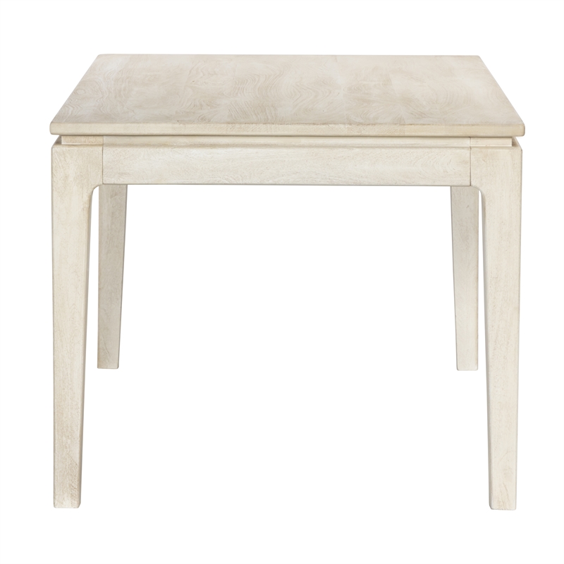 Cassandra Small Rectangular Dining Table in Modern Stone Natural Solid Wood