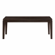 Cassandra Large Rectangular Dining Table in Modern Barista Brown Solid Wood