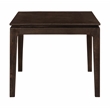 Cassandra Large Rectangular Dining Table in Modern Barista Brown Solid Wood