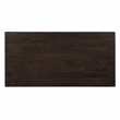 Cassandra Large Rectangular Dining Table in Modern Barista Brown Solid Wood