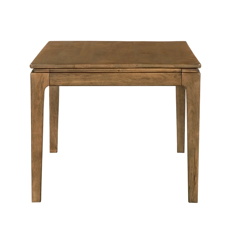 Cassandra Large Rectangular Dining Table in Modern Spice Tan Solid Wood