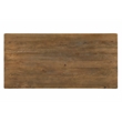 Cassandra Large Rectangular Dining Table in Modern Spice Tan Solid Wood