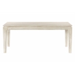 Cassandra Small Rectangular Dining Table in Modern Stone Natural Solid Wood