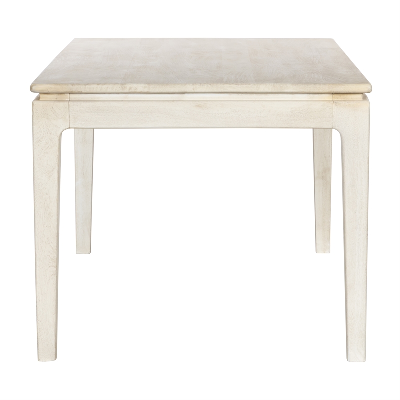 Cassandra Small Rectangular Dining Table in Modern Stone Natural Solid Wood