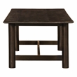 Augustus Rectangular Dining Table in Modern Barista Brown Finish on Solid Wood