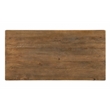 Augustus Rectangular Dining Table in Modern Spice Tan Finish on Solid Wood