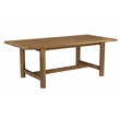 Augustus Rectangular Dining Table in Modern Spice Tan Finish on Solid Wood
