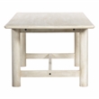 Augustus Rectangular Dining Table in Modern Stone Natural Finish on Solid Wood