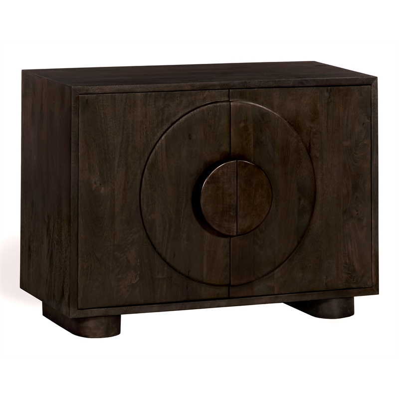 Augustus 2-Door Sideboard in a Modern Barista Brown Finish on Solid Wood