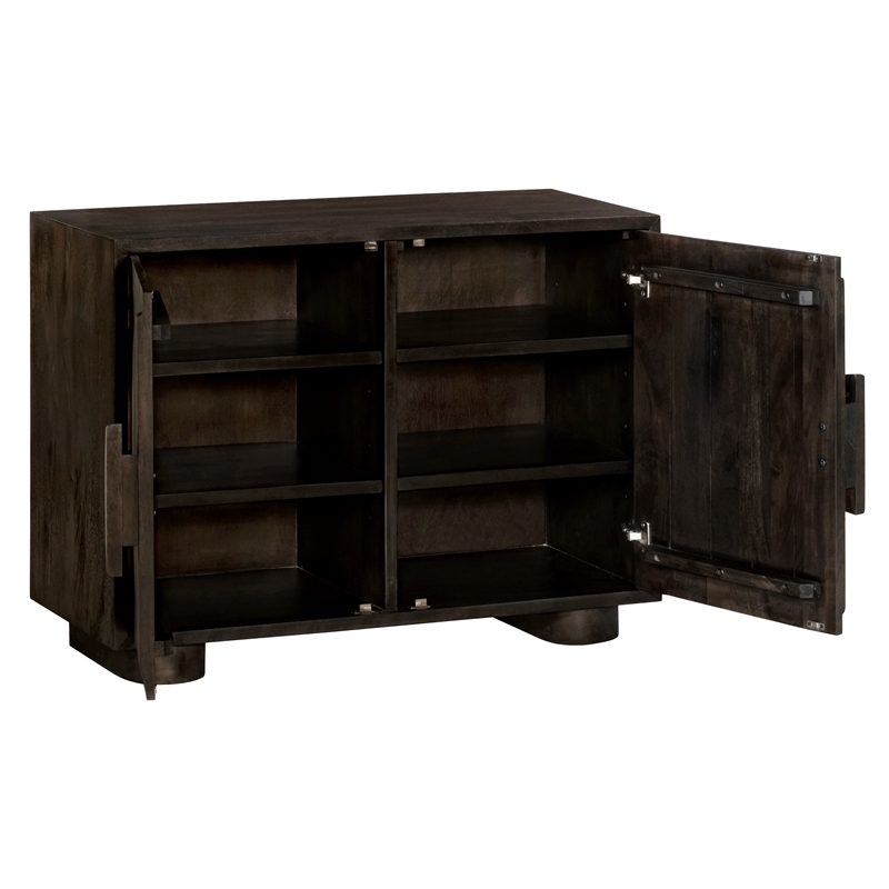 Augustus 2-Door Sideboard in a Modern Barista Brown Finish on Solid Wood