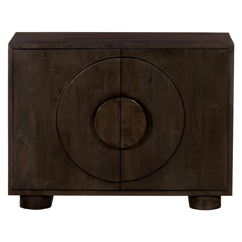 Augustus 2-Door Sideboard in a Modern Barista Brown Finish on Solid Wood