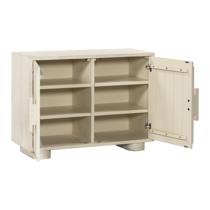 Augustus 2-Door Sideboard in a Modern Stone Natural Finish on Solid Wood
