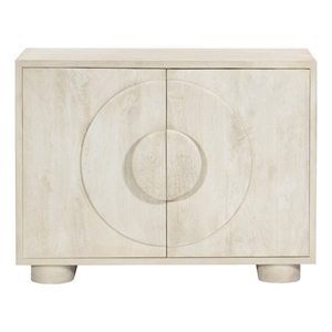 Augustus 2-Door Sideboard in a Modern Stone Natural Finish on Solid Wood