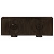 Augustus 4-Door Sideboard in a Modern Barista Brown Finish on Solid Wood