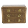 Pilot 3 - Drawer Chest in Brass Crafted From Solid Wood and Aluminum