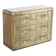 Pilot 3 - Drawer Chest in Brass Crafted From Solid Wood and Aluminum