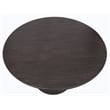 Jaden Solid Wood Round Dining Table in Charred Ember Brown Finish