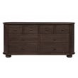 Astrid 8-Drawer Dresser in Appalachian Brown on Oak Solid Wood