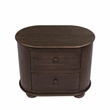 Astrid 2 - Drawer Nightstand In Appalachian Brown on Oak Solid Wood