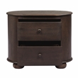 Astrid 2 - Drawer Nightstand In Appalachian Brown on Oak Solid Wood
