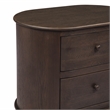 Astrid 2 - Drawer Nightstand In Appalachian Brown on Oak Solid Wood