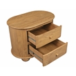 Astrid 2 - Drawer Nightstand In Natural Finish on Solid Wood