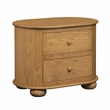 Astrid 2 - Drawer Nightstand In Natural Finish on Solid Wood