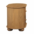 Astrid 2 - Drawer Nightstand In Natural Finish on Solid Wood