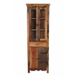 Trinidad Tall Cabinet in Natural Brown Finish on Reclaimed Wood