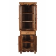 Trinidad Tall Cabinet in Natural Brown Finish on Reclaimed Wood