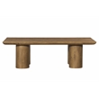 Sullivan Rectangular Cocktail Table in Spice Tan on Mango Solid Wood