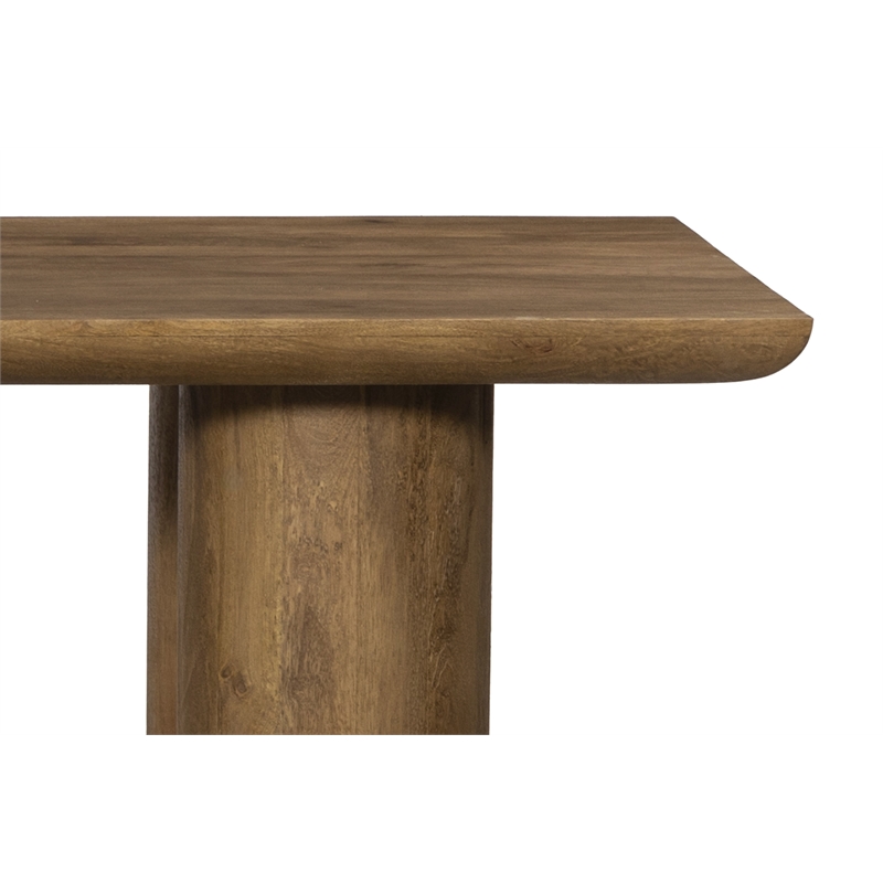 Sullivan Rectangular Cocktail Table in Spice Tan on Mango Solid Wood