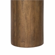 Sullivan Round Top End Table in Spice Tan Finish on Mango Solid Wood