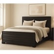 Carmenita California King Bed in Rich Umber Brown Finish on Solid Wood