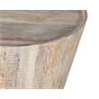Jenna Drum Coffee Table In Natural Finish on Mango Solid Wood