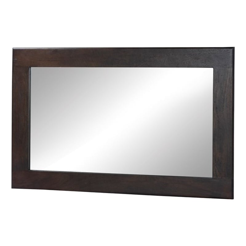 Carmenita Mirror in Rich Umber Brown Finish on Mango Solid Wood