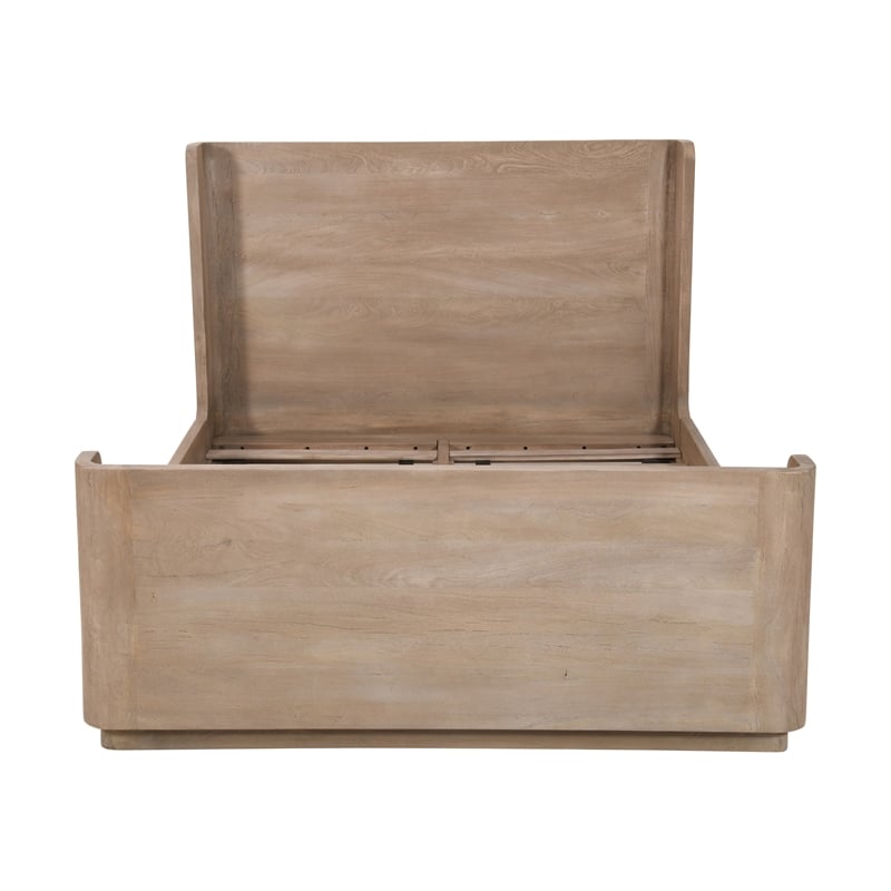 Argyle California King Bed in Modern Light Ash Finish on Reclaimed Wood