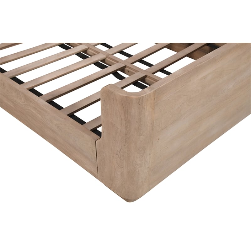 Argyle King Bed in Modern Light Ash Finish on Reclaimed Wood